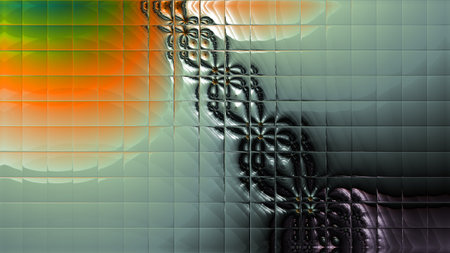 Abstract Computer generated Fractal design. A fractal is a never-ending pattern. Fractals are infinitely complex patterns that are self-similar across different scales. Great for cell phone wallpaperの写真素材