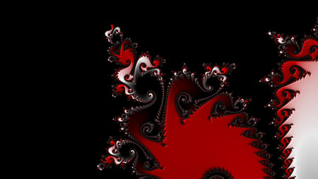 Abstract Computer generated Fractal design. A fractal is a never-ending pattern. Fractals are infinitely complex patterns that are self-similar across different scales. Great for cell phone wallpaperの写真素材