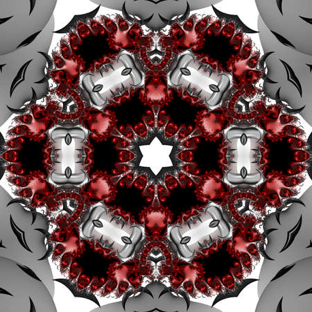 Abstract Computer generated Fractal design. A fractal is a never-ending pattern. Fractals are infinitely complex patterns that are self-similar across different scales. Great for cell phone wallpaperの写真素材