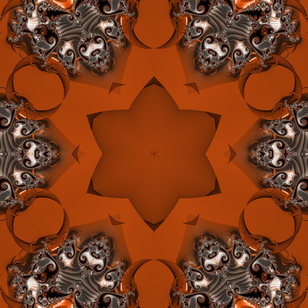 Abstract Computer generated Fractal design. A fractal is a never-ending pattern. Fractals are infinitely complex patterns that are self-similar across different scales. Great for cell phone wallpaperの写真素材
