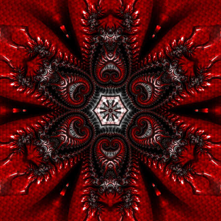 Abstract Computer generated Fractal design. A fractal is a never-ending pattern. Fractals are infinitely complex patterns that are self-similar across different scales. Great for cell phone wallpaperの写真素材