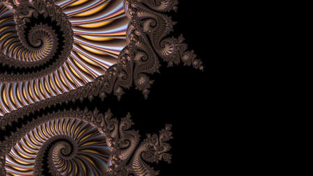 Abstract Computer generated Fractal design. A fractal is a never-ending pattern. Fractals are infinitely complex patterns that are self-similar across different scales. Great for cの写真素材