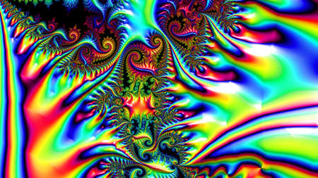 Abstract Computer generated Fractal design. A fractal is a never-ending pattern. Fractals are infinitely complex patterns that are self-similar across different scales. Great for cの写真素材