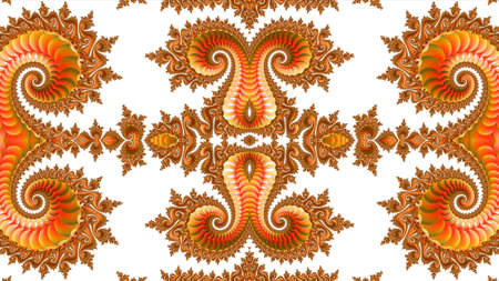 Abstract Computer generated Fractal design. A fractal is a never-ending pattern. Fractals are infinitely complex patterns that are self-similar across different scales. Great for cの写真素材