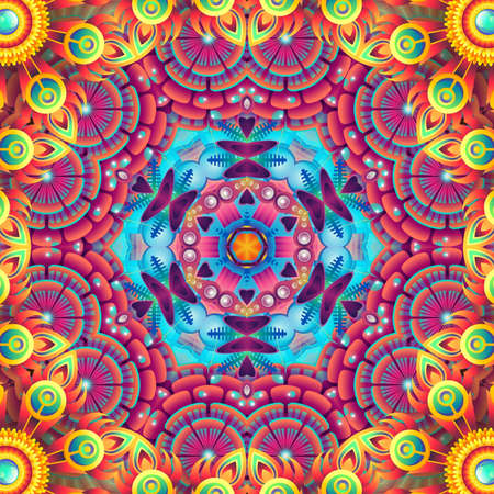 Abstract Computer generated Fractal design. A fractal is a never-ending pattern. Fractals are infinitely complex patterns that are self-similar across different scales. Great for cの写真素材