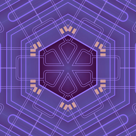 Abstract Computer generated Fractal design. A fractal is a never-ending pattern. Fractals are infinitely complex patterns that are self-similar across different scales. Great for cの写真素材