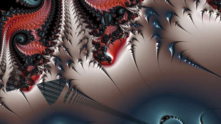 Abstract Computer generated Fractal design. A fractal is a never-ending pattern. Fractals are infinitely complex patterns that are self-similar across different scales. Great for cの写真素材