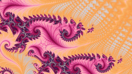 Abstract Computer generated Fractal design. A fractal is a never-ending pattern. Fractals are infinitely complex patterns that are self-similar across different scales. Great for cの写真素材