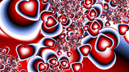 Abstract Computer generated Fractal design. A fractal is a never-ending pattern. Fractals are infinitely complex patterns that are self-similar across different scales. Great for cの写真素材