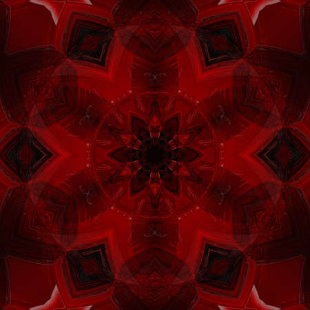 Stained Glass Pattern series. Artistic abstraction composed of virtual stained glass fragments on the subject art, craft and designの写真素材