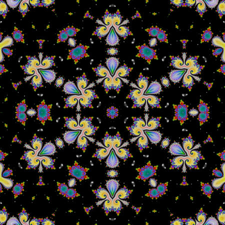 Abstract Computer generated Fractal design. A fractal is a never-ending pattern. Fractals are infinitely complex patterns that are self-similar across different scales. Great for cの写真素材