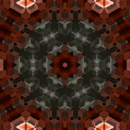 Abstract Computer generated Fractal design. A fractal is a never-ending pattern. Fractals are infinitely complex patterns that are self-similar across different scales. Great for cの写真素材