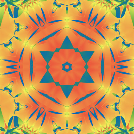 Abstract Computer generated Fractal design. A fractal is a never-ending pattern. Fractals are infinitely complex patterns that are self-similar across different scales. Great for cの写真素材