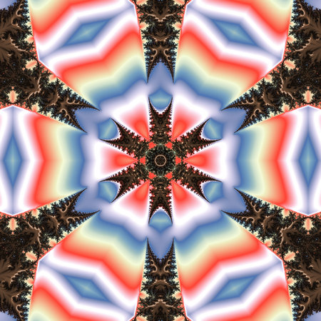 Abstract Computer generated Fractal design. A fractal is a never-ending pattern. Fractals are infinitely complex patterns that are self-similar across different scales. Great for cの写真素材