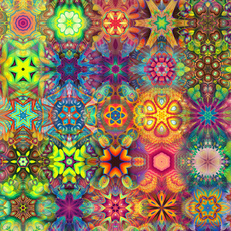 Abstract Computer generated Fractal design. A fractal is a never-ending pattern. Fractals are infinitely complex patterns that are self-similar across different scales. Great for cの写真素材