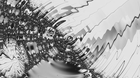 Abstract Computer generated Fractal design. A fractal is a never-ending pattern. Fractals are infinitely complex patterns that are self-similar across different scales. Great for cの写真素材