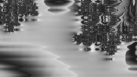 Abstract Computer generated Fractal design. A fractal is a never-ending pattern. Fractals are infinitely complex patterns that are self-similar across different scales. Great for cの写真素材