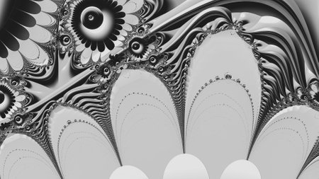 Abstract Computer generated Fractal design. A fractal is a never-ending pattern. Fractals are infinitely complex patterns that are self-similar across different scales. Great for cの写真素材