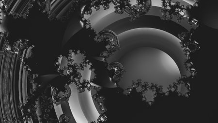 Abstract Computer generated Fractal design. A fractal is a never-ending pattern. Fractals are infinitely complex patterns that are self-similar across different scales. Great for cの写真素材