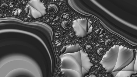 Abstract Computer generated Fractal design. A fractal is a never-ending pattern. Fractals are infinitely complex patterns that are self-similar across different scales. Great for cの写真素材