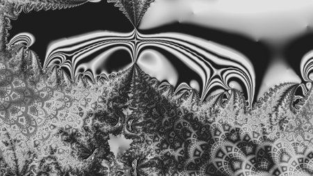 Abstract Computer generated Fractal design. A fractal is a never-ending pattern. Fractals are infinitely complex patterns that are self-similar across different scales. Great for cの写真素材