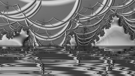 Abstract Computer generated Fractal design. A fractal is a never-ending pattern. Fractals are infinitely complex patterns that are self-similar across different scales. Great for cの写真素材