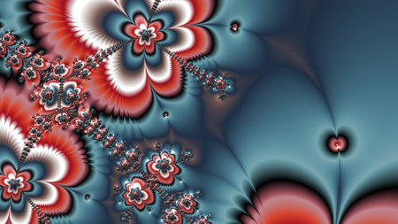 Abstract Computer generated Fractal design. A fractal is a never-ending pattern. Fractals are infinitely complex patterns that are self-similar across different scales. Great for cの写真素材