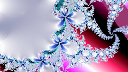 Abstract Computer generated Fractal design. A fractal is a never-ending pattern. Fractals are infinitely complex patterns that are self-similar across different scales. Great for cの写真素材