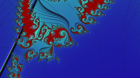 Abstract Computer generated Fractal design. A fractal is a never-ending pattern. Fractals are infinitely complex patterns that are self-similar across different scales. Great for cの写真素材