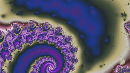 Abstract Computer generated Fractal design. A fractal is a never-ending pattern. Fractals are infinitely complex patterns that are self-similar across different scales. Great for cの写真素材