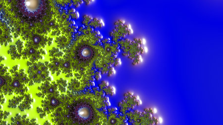 Abstract Computer generated Fractal design. A fractal is a never-ending pattern. Fractals are infinitely complex patterns that are self-similar across different scales. Great for cの写真素材