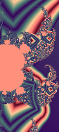 Abstract Computer generated Fractal design. A fractal is a never-ending pattern. Fractals are infinitely complex patterns that are self-similar across different scales. Great for cの写真素材