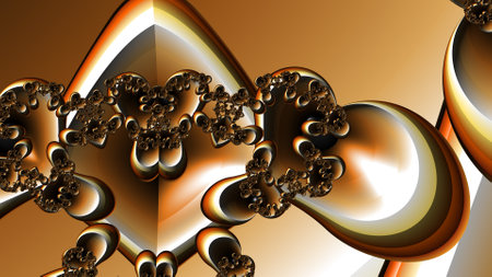 Abstract Computer generated Fractal design. A fractal is a never-ending pattern. Fractals are infinitely complex patterns that are self-similar across different scales. Great for cの写真素材