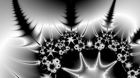 Abstract Computer generated Fractal design. A fractal is a never-ending pattern. Fractals are infinitely complex patterns that are self-similar across different scales. Great for cの写真素材