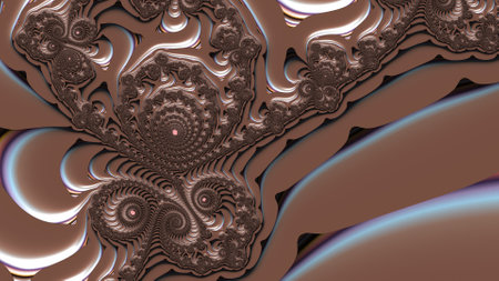 Abstract Computer generated Fractal design. A fractal is a never-ending pattern. Fractals are infinitely complex patterns that are self-similar across different scales. Great for cの写真素材