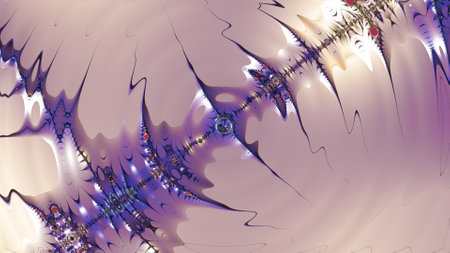 Abstract Computer generated Fractal design. A fractal is a never-ending pattern. Fractals are infinitely complex patterns that are self-similar across different scales. Great for cの写真素材