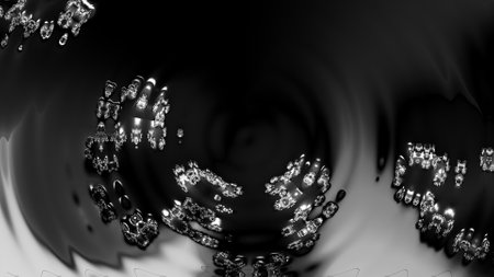 Abstract Computer generated Fractal design. A fractal is a never-ending pattern. Fractals are infinitely complex patterns that are self-similar across different scales. Great for cの写真素材