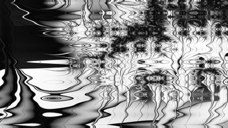 Abstract Computer generated Fractal design. A fractal is a never-ending pattern. Fractals are infinitely complex patterns that are self-similar across different scales. Great for cの写真素材