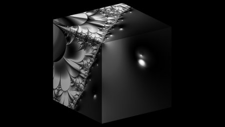 Abstract Computer generated Fractal design. A fractal is a never-ending pattern. Fractals are infinitely complex patterns that are self-similar across different scales. Great for cの写真素材