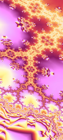 Abstract Computer generated Fractal design. A fractal is a never-ending pattern. Fractals are infinitely complex patterns that are self-similar across different scales. Great for cの写真素材