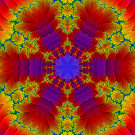 Abstract Computer generated Fractal design. A fractal is a never-ending pattern. Fractals are infinitely complex patterns that are self-similar across different scales. Great for cの写真素材