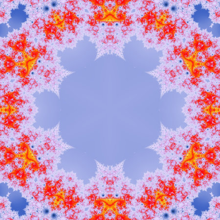 Abstract Computer generated Fractal design. A fractal is a never-ending pattern. Fractals are infinitely complex patterns that are self-similar across different scales. Great for cの写真素材