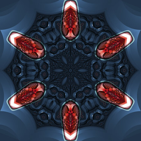 Abstract Computer generated Fractal design. A fractal is a never-ending pattern. Fractals are infinitely complex patterns that are self-similar across different scales. Great for cの写真素材