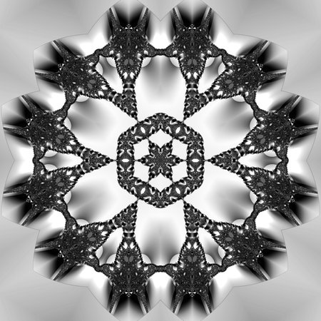 Abstract Computer generated Fractal design. A fractal is a never-ending pattern. Fractals are infinitely complex patterns that are self-similar across different scales. Great for cの写真素材