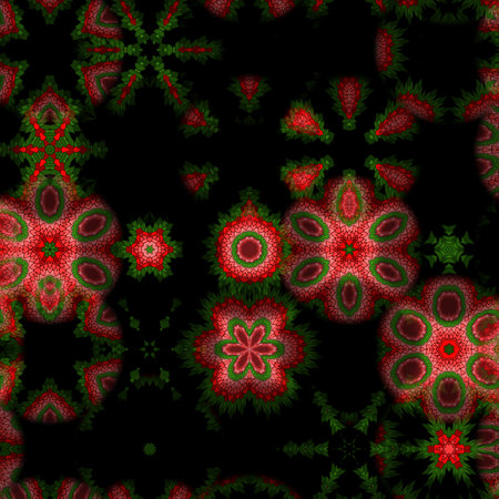 Abstract colorful seamless kaleidoscope pattern. Beautiful multicolor kaleidoscope texture. Unique...