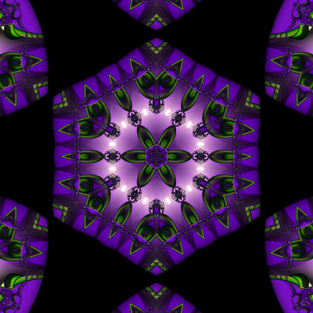 Abstract Computer generated Fractal design. A fractal is a never-ending pattern. Fractals are infinitely complex patterns that are self-similar across different scales. Great for cの写真素材