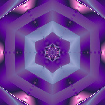 3d render of abstract colorful kaleidoscope background with beautiful ornamentの写真素材