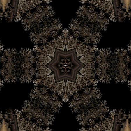 Kaleidoscope of color with beautiful ornamental - Thorough background summary - seamlessの写真素材