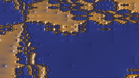 Abstract fractal. Fractal art background for creative design. Decoration for wallpaper, desktop, poster, cover booklet. Print for clothes, t-shirt. Creative illustration for designの写真素材