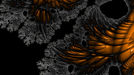 Abstract fractal. Fractal art background for creative design. Decoration for wallpaper, desktop, poster, cover booklet. Print for clothes, t-shirt. Creative illustration for designの写真素材